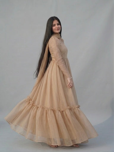 3 piece ruffle frock