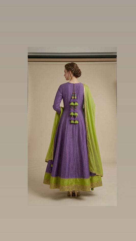 3 piece lawn anarkali frock