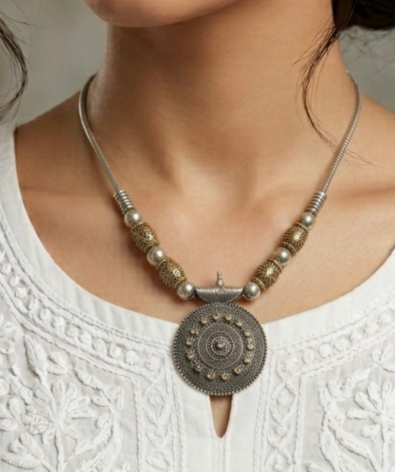 Heavy Metal oxydized neck lace