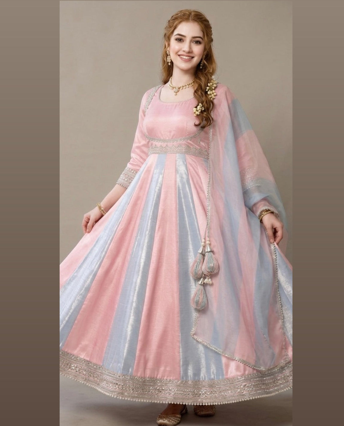 3 piece organza frock