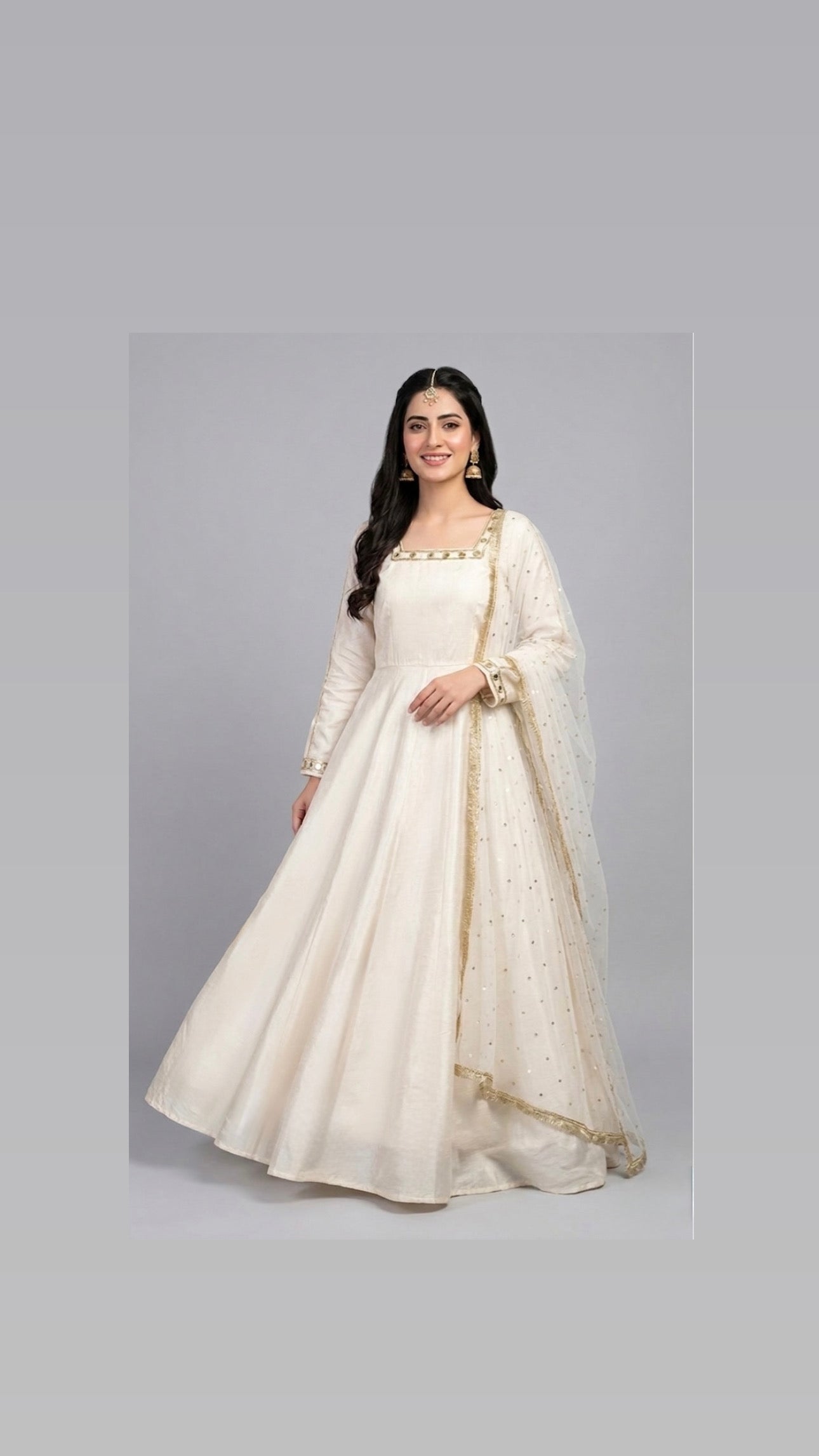 Raw silk 2 piece frock