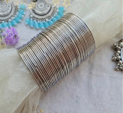 Silver bangels 3 dozens