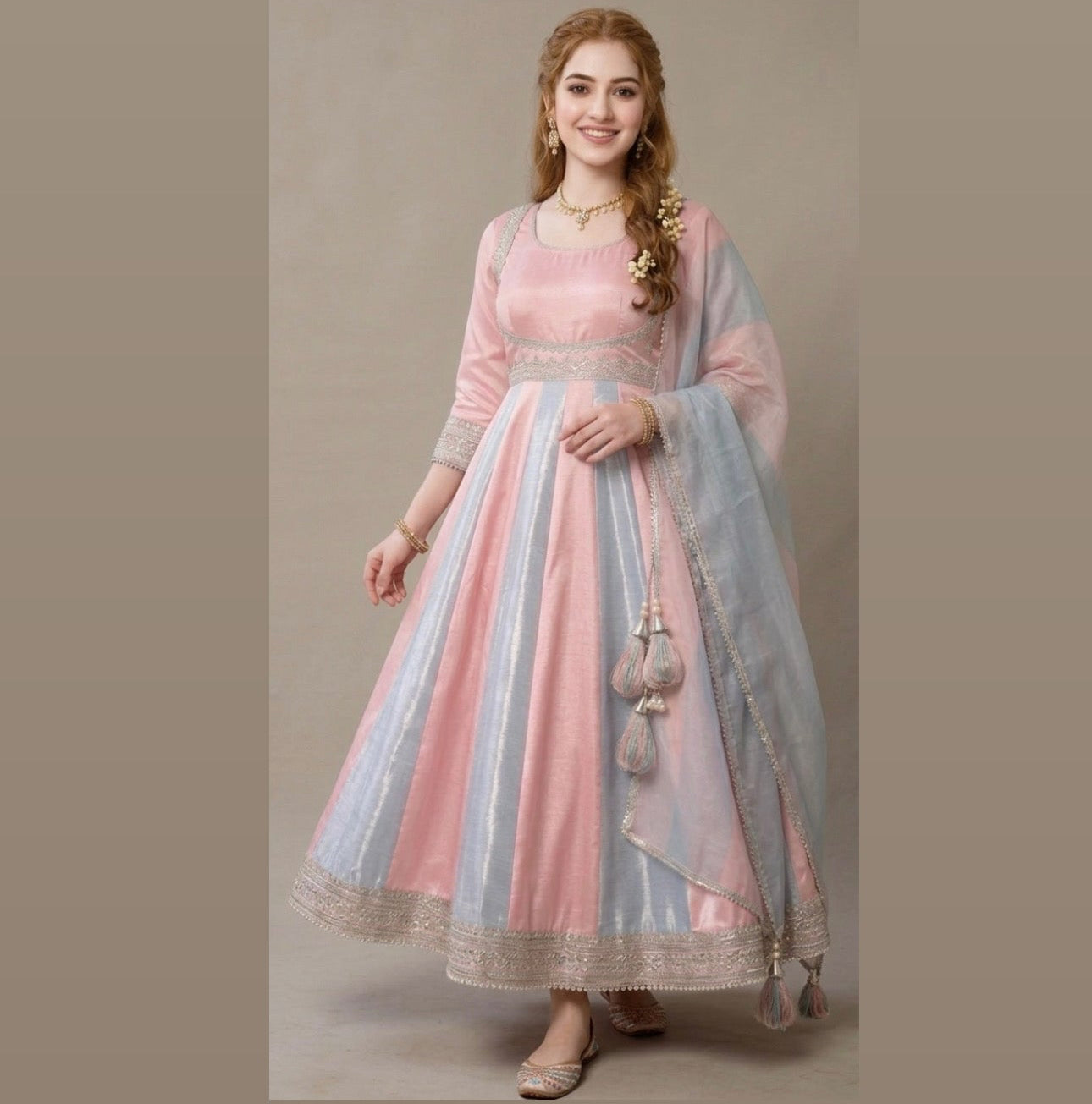 3 piece organza frock