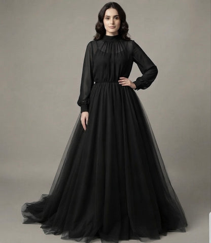 Maxi net with chiffon stuff