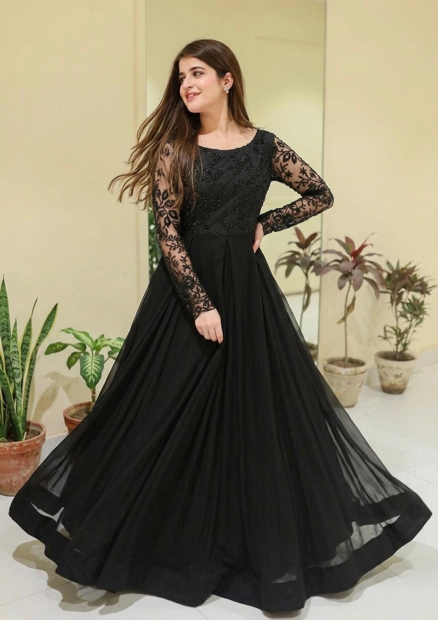 3 piece chiffon frock